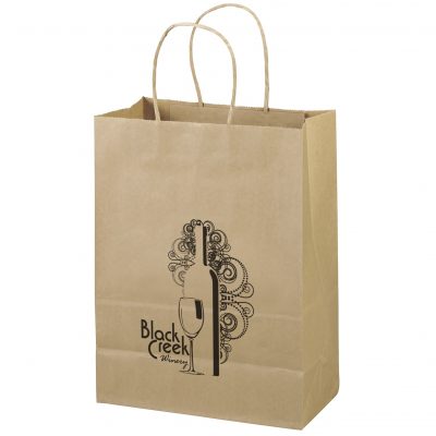 Eco Jenny Kraft-Brown Shopper Bag (Flex Ink)