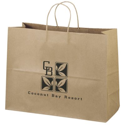 Eco Vogue Kraft-Brown Shopper Bag (Flexo Ink)