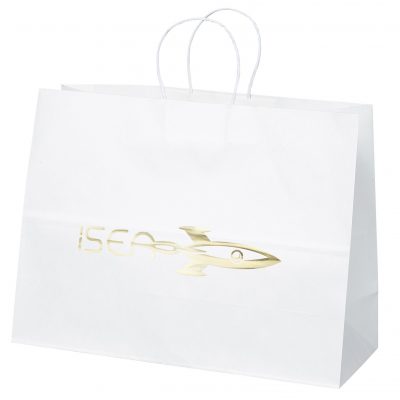 Vogue White Shopper Bag (Foil)-1