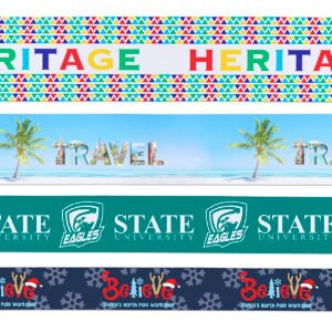 Custom 1 1/2" Badge Satin Ribbon - 50yd Roll - Sublimation