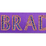 Custom 1 1/2" Bridal Satin Ribbon - 100yd Roll - Sparkle - 2