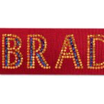 Custom 1 1/2" Bridal Satin Ribbon - 100yd Roll - Sparkle - 4