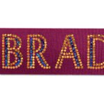 Custom 1 1/2" Bridal Satin Ribbon - 50yd Roll - Sparkle - 3