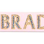 Custom 1 1/2" Bridal Satin Ribbon - 50yd Roll - Sparkle - 5