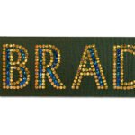 Custom 1 1/2" Bridal Satin Ribbon - 50yd Roll - Sparkle - 7