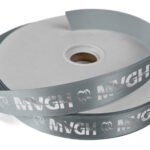 Custom 1" Badge Satin Ribbon - 100yrd Roll - Foil Print - 4