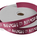 Custom 1" Badge Satin Ribbon - 100yrd Roll - Foil Print - 6