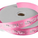 Custom 1" Badge Satin Ribbon - 100yrd Roll - Foil Print - 7