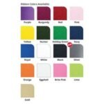 Custom 12" Badge Satin Ribbon - 100yd Roll - Brilliance - Matte Finish - 1