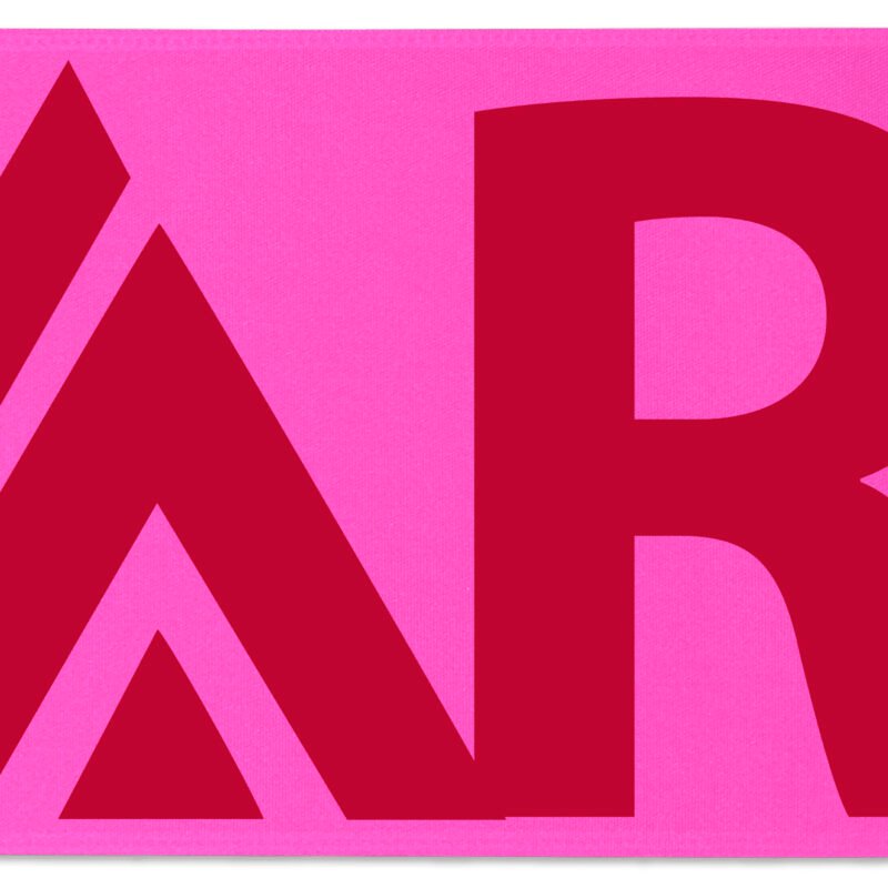 Custom 12" Badge Satin Ribbon - 100yd Roll - Brilliance - Matte Finish - 3