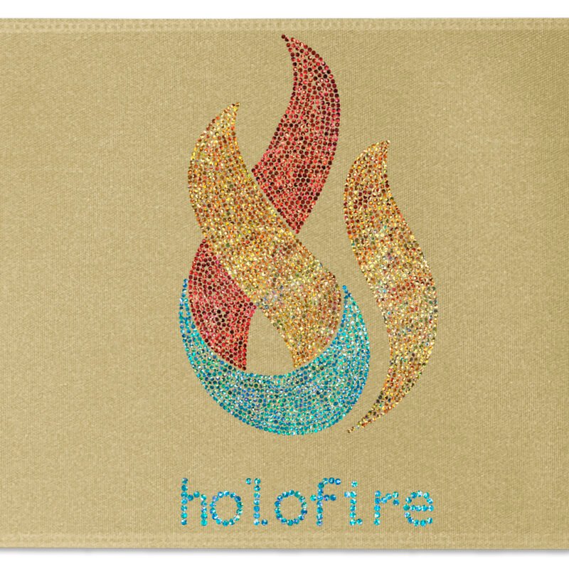 Custom 12" Badge Satin Ribbon - 25yd Roll - Sparkle - 5