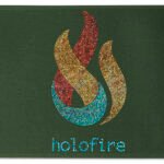 Custom 12" Badge Satin Ribbon - 25yd Roll - Sparkle - 7