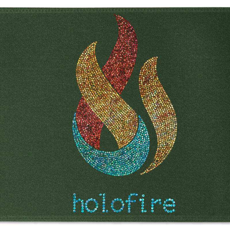 Custom 12" Badge Satin Ribbon - 25yd Roll - Sparkle - 7