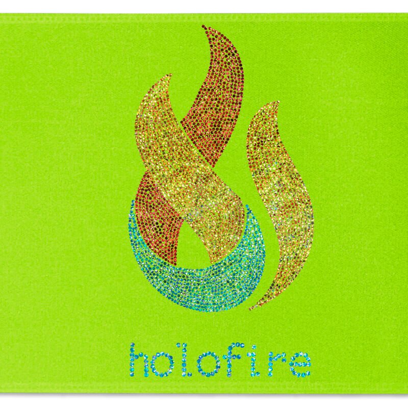 Custom 12" Badge Satin Ribbon - 25yd Roll - Sparkle - 8