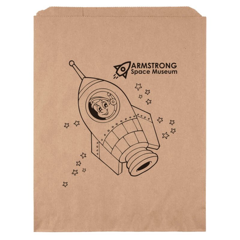 Custom 12W x 15H Merchandise Bag - Flexo Ink Print