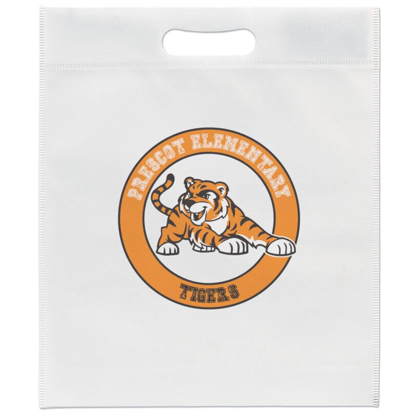 Custom 13W x 15H x 3 - Non-Woven Die Cut Bag- Dynamic Color