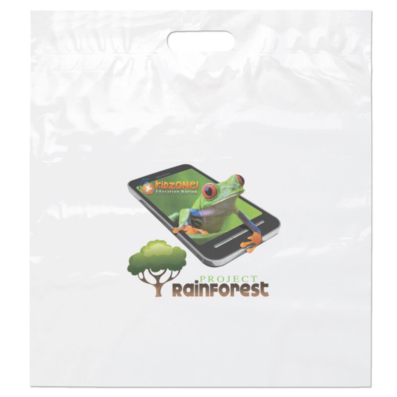 Custom 18W x 20H x 4 Die Cut Handle Bag - Dynamic Color