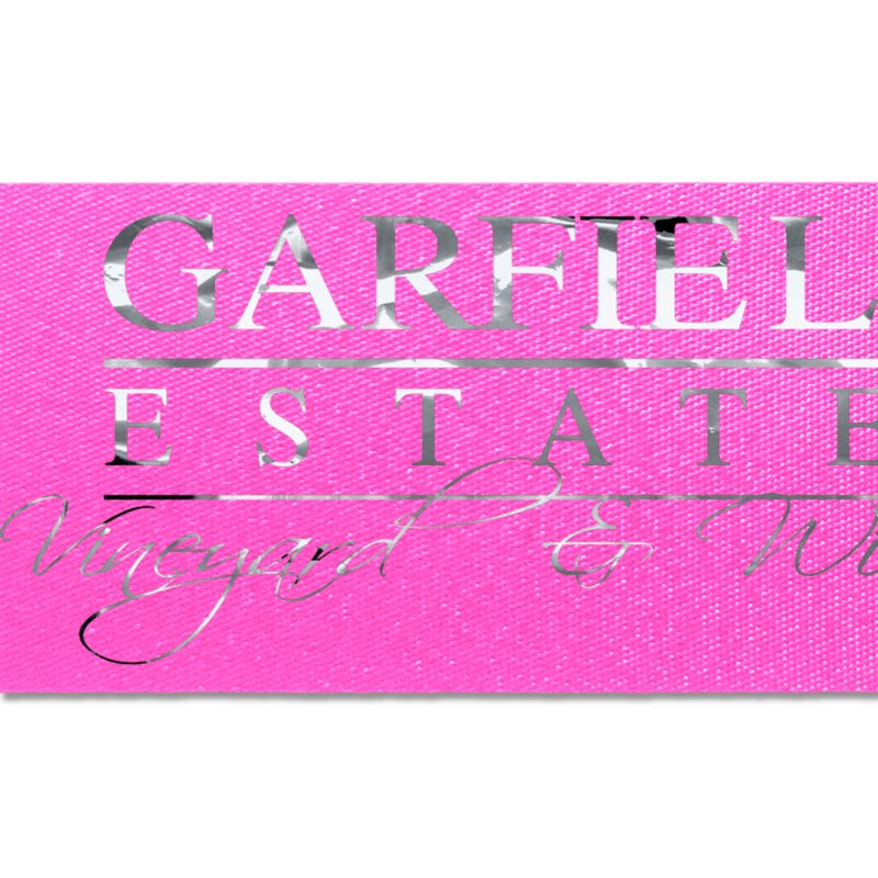 Custom 2" Badge Satin Ribbon - 100yrd Roll - Foil Print - 3