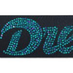 Custom 2" Badge Satin Ribbon - 50yd Roll - Sparkle