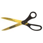 Custom 30" Large Scissors - Gold Blades - Direct Print - 2