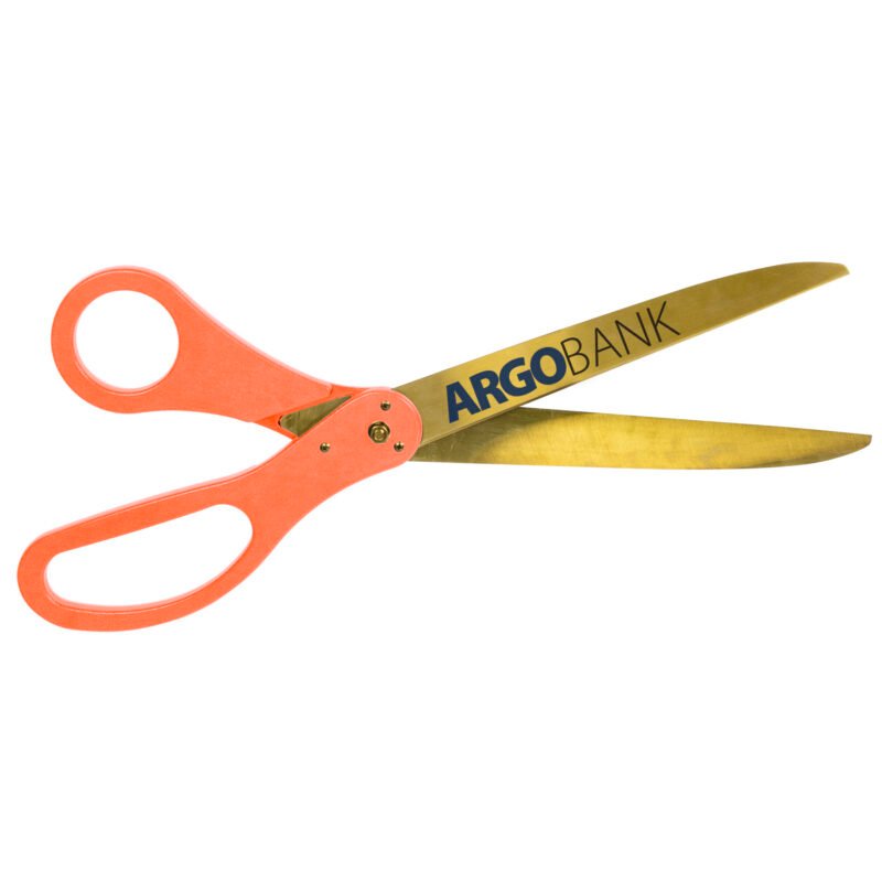 Custom 30" Large Scissors - Gold Blades - Direct Print - 5