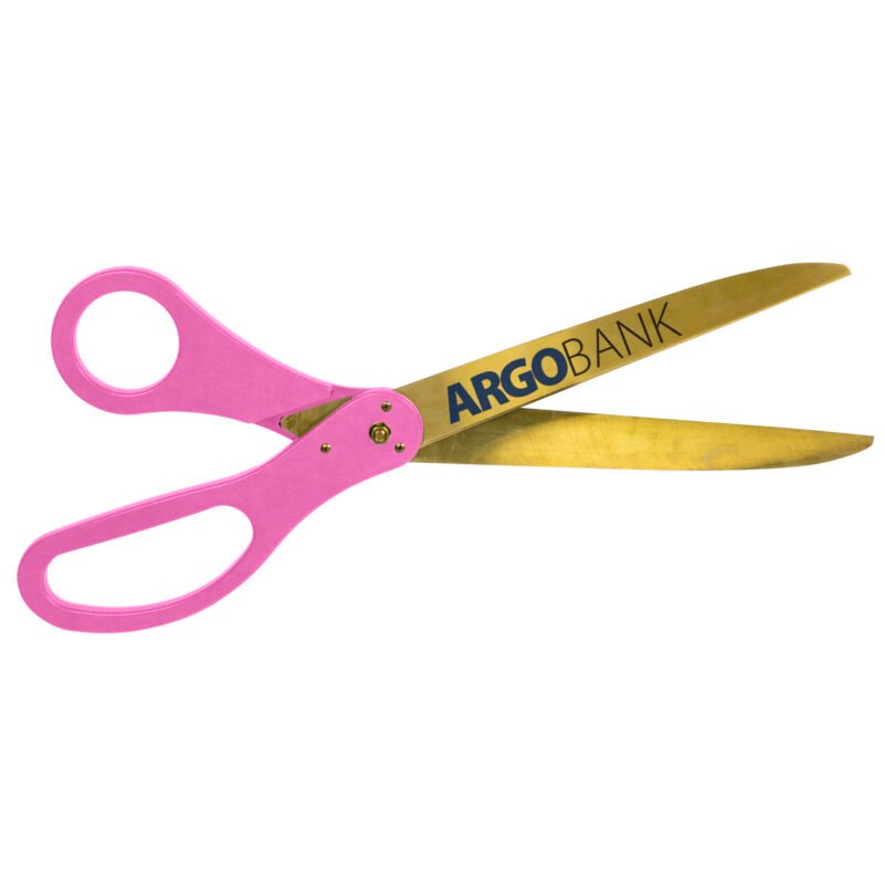 Custom 30" Large Scissors - Gold Blades - Direct Print - 6