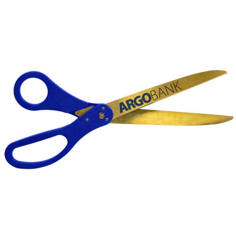 Custom 30" Large Scissors - Gold Blades - Direct Print - 7