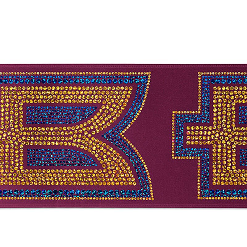 Custom 4" Badge Satin Ribbon - 25yd Roll - Sparkle - 2