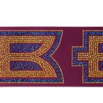 Custom 4" Badge Satin Ribbon - 50yd Roll - Sparkle - 2