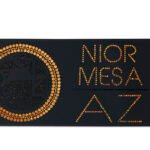 Custom 5" Badge Satin Ribbon - 50yd Roll - Sparkle