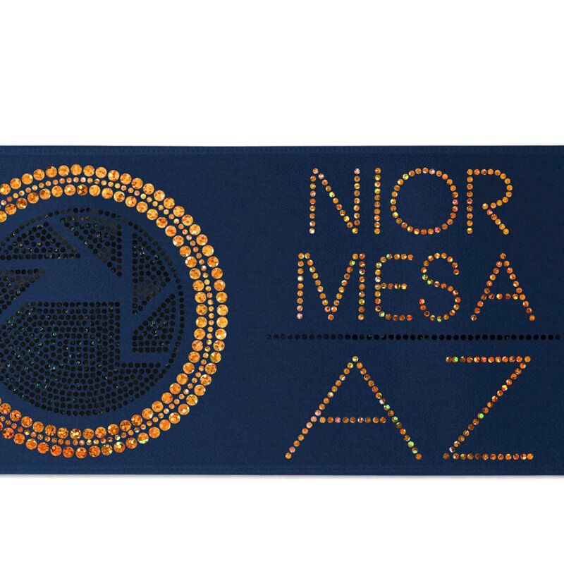 Custom 5" Badge Satin Ribbon - 50yd Roll - Sparkle - 9