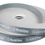 Custom 5/8" Badge Satin Ribbon - 50yd Roll - Foil Print - 4