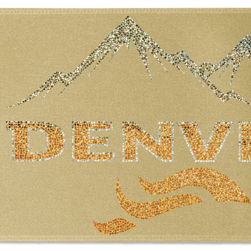 Custom 8" Badge Satin Ribbon - 100yd Roll - Sparkle - 4