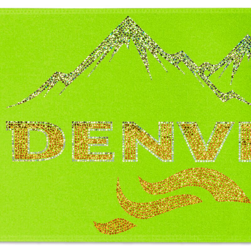 Custom 8" Badge Satin Ribbon - 100yd Roll - Sparkle - 7