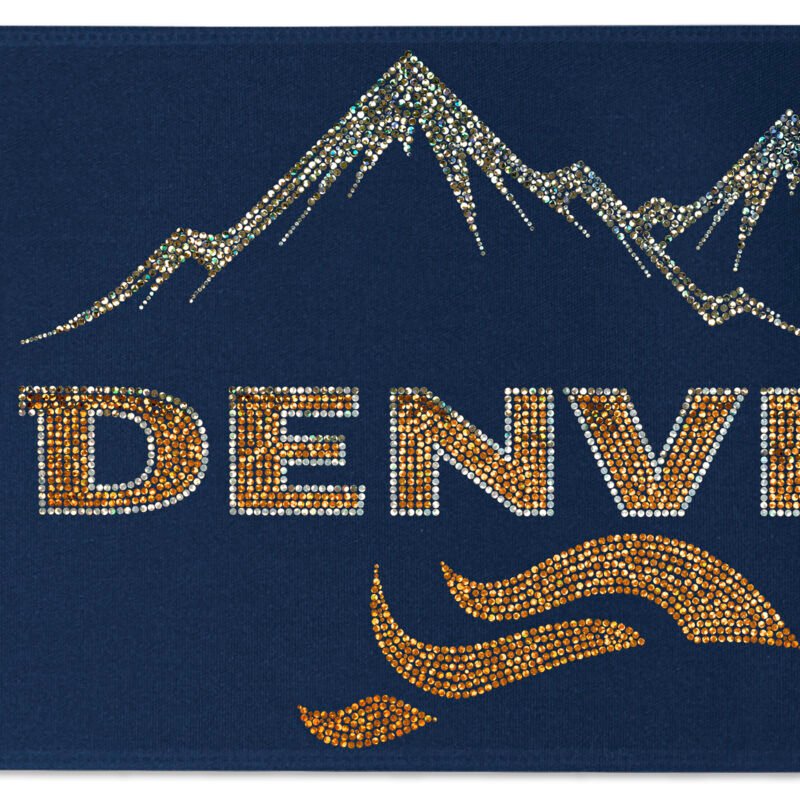 Custom 8" Badge Satin Ribbon - 100yd Roll - Sparkle - 8