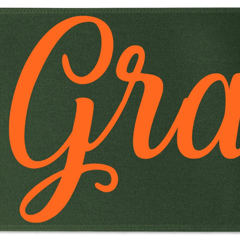 Custom 8" Badge Satin Ribbon - 25yd Roll - Brilliance - Matte Finish - 7