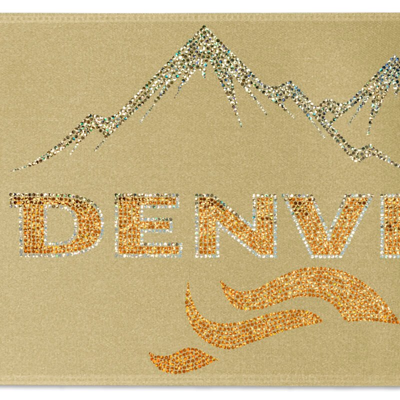 Custom 8" Badge Satin Ribbon - 25yd Roll - Sparkle - 5