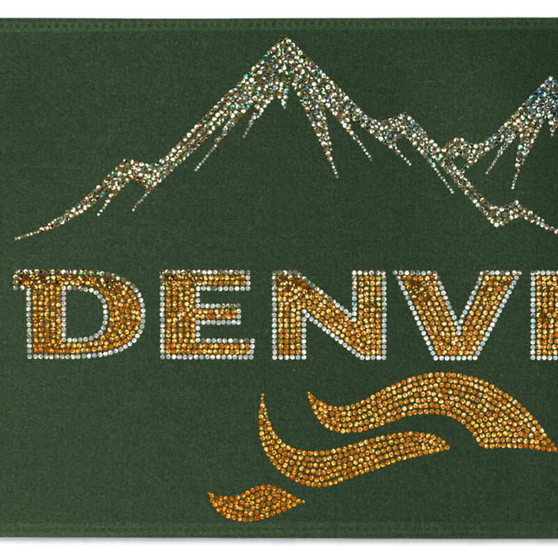 Custom 8" Badge Satin Ribbon - 25yd Roll - Sparkle - 7