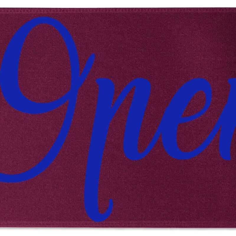 Custom 9" Badge Satin Ribbon - 25yd - Brilliance - Matte Finish - 2