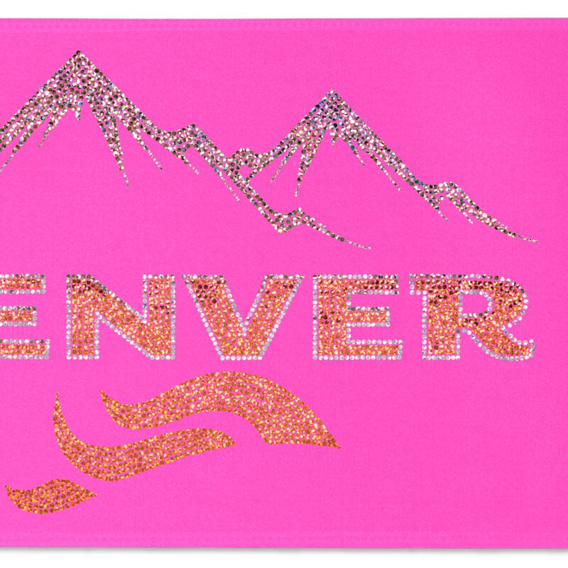 Custom 9" Badge Satin Ribbon - 50yd Roll - Sparkle - 3