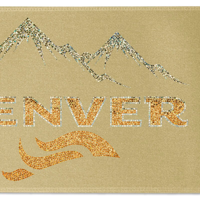 Custom 9" Badge Satin Ribbon - 50yd Roll - Sparkle - 5