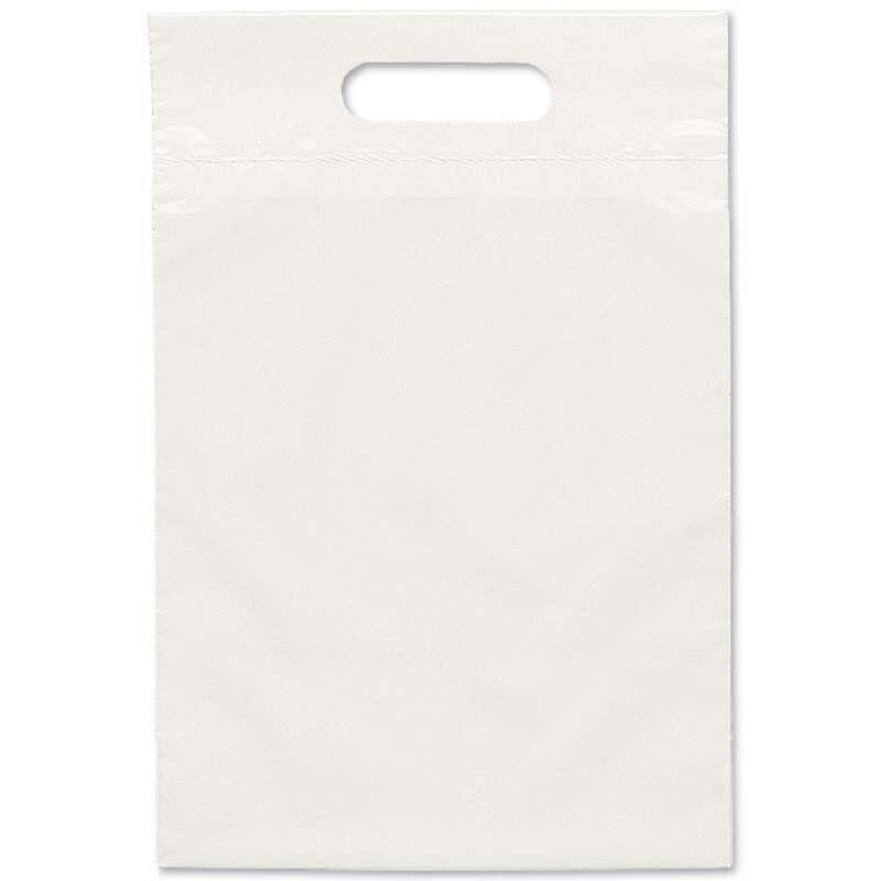 Custom 9 ½W x 14H Eco Die Cut Handle Bag - Flexo Ink Print - 1