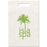 Custom 9 ½W x 14H Eco Die Cut Handle Bag - Flexo Ink Print