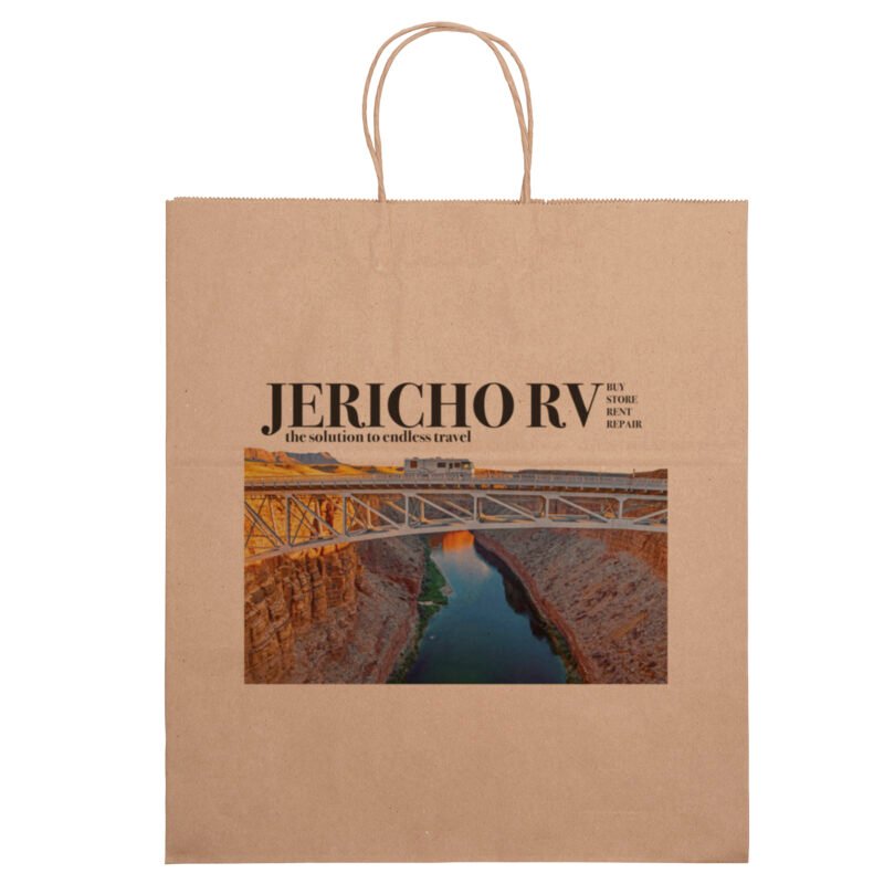 Custom Eco Brute - Kraft-Brown Shopper - Chromatic