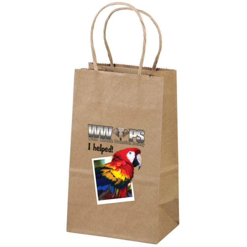 Custom Eco Pup Kraft-Brown Shopper - ColorVista