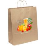 Custom Eco Stephanie - Kraft-Brown Shopper - ColorVista