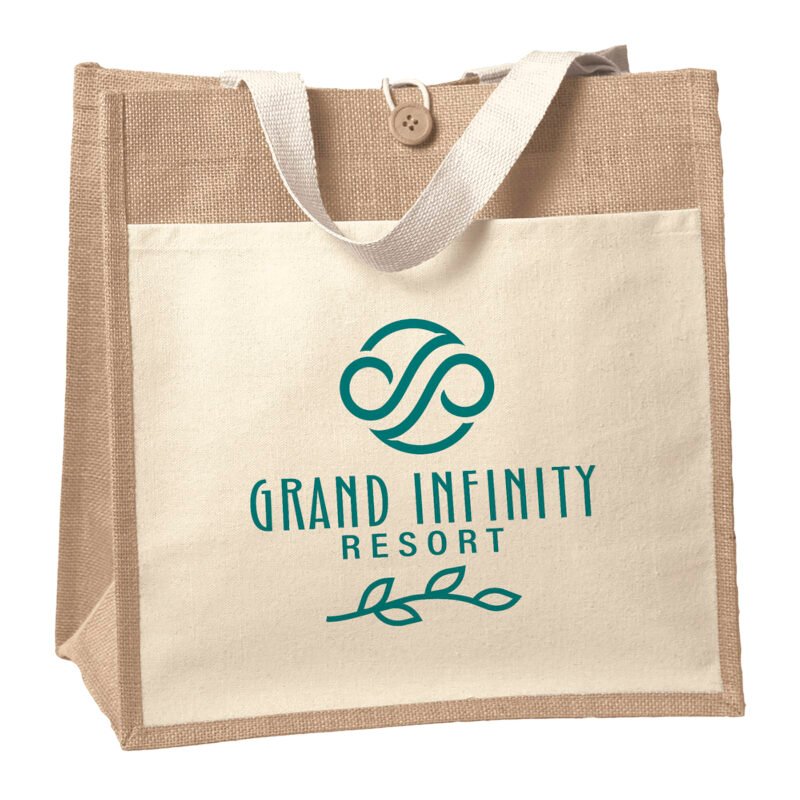 Custom Izzy™ - Jute Tote - Screen Print - 2