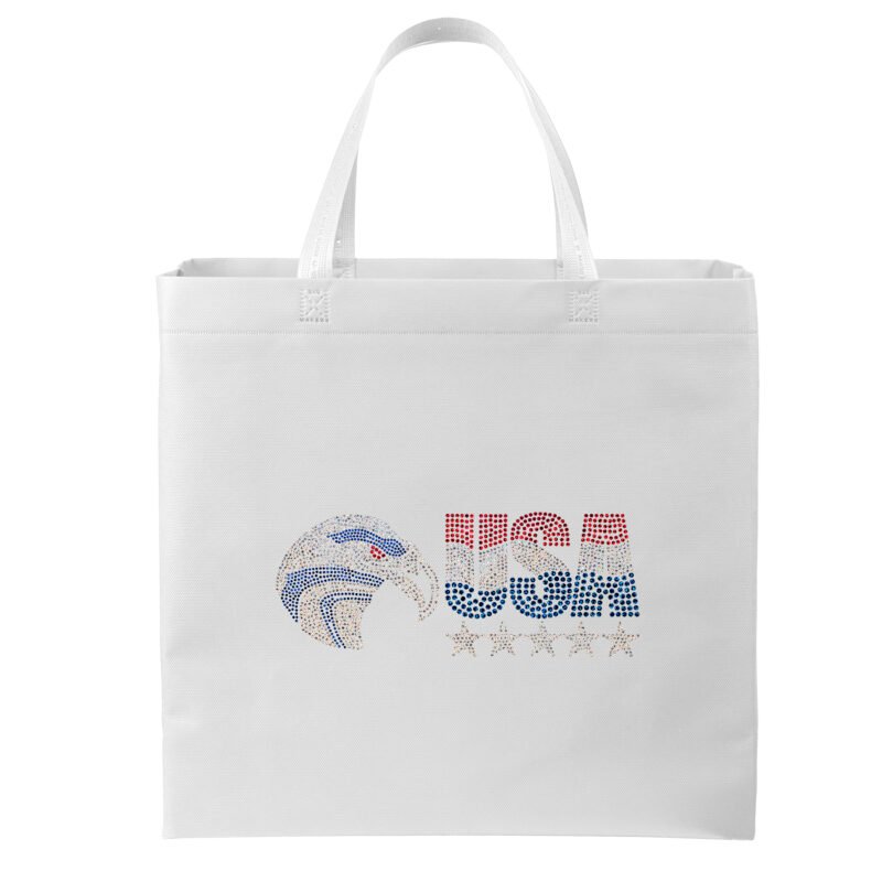 Custom Patriot™ - USA Made Non-Woven Tote - Sparkle - 2