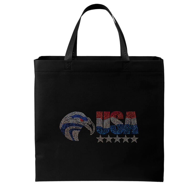 Custom Patriot™ - USA Made Non-Woven Tote - Sparkle - 4