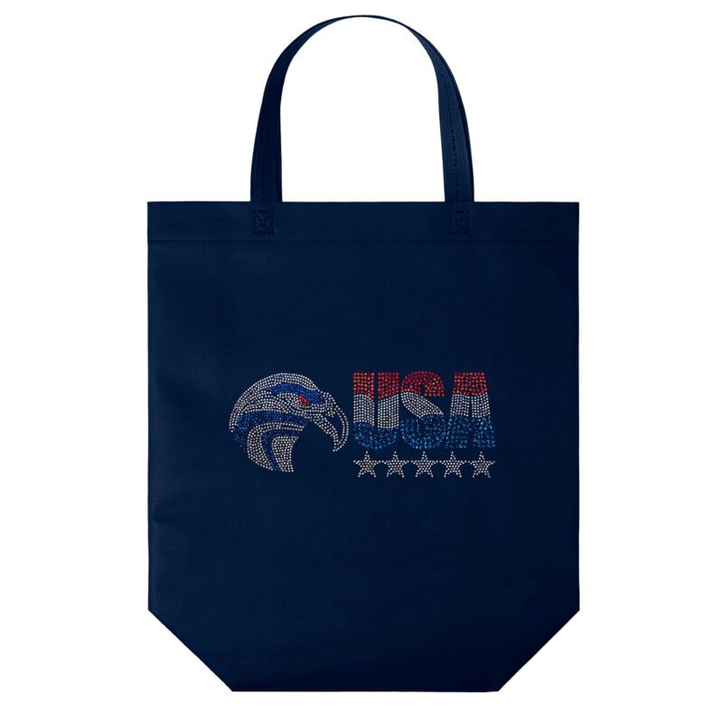 Custom Patriot™ - USA Made Non-Woven Tote - Sparkle - 6